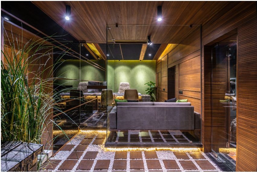 Corporate cafeteria and commercial pantry interior fit-out Delhi NCR